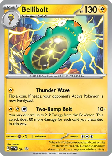 Bellibolt 094 Scarlet & Violet Black Star Promos