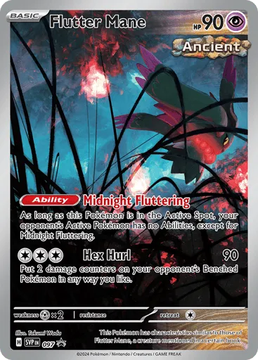 Flutter Mane 097 Scarlet & Violet Black Star Promos