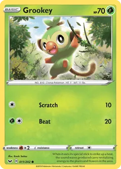 Grookey 011/202 Sword & Shield