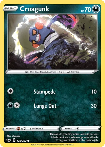 Croagunk 123/202 Sword & Shield