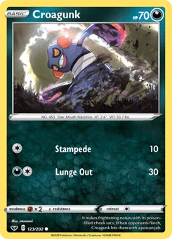 Croagunk 123/202 Sword & Shield