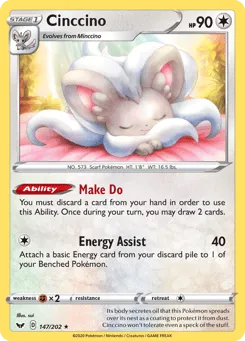 Cinccino 147/202 Sword & Shield