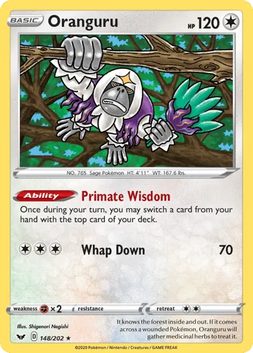 Oranguru 148/202 Sword & Shield