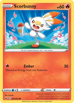 Scorbunny 030/202 Sword & Shield