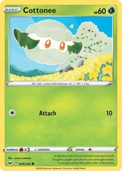 Cottonee 005/202 Sword & Shield