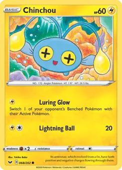 Chinchou 068/202 Sword & Shield