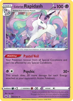 Galarian Rapidash 082/202 Sword & Shield