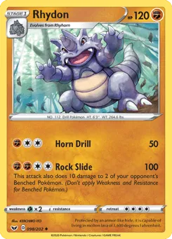 Rhydon 098/202 Sword & Shield
