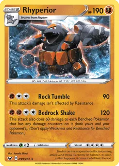 Rhyperior 099/202 Sword & Shield