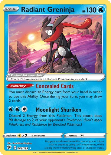 Radiant Greninja 046/189 Astral Radiance