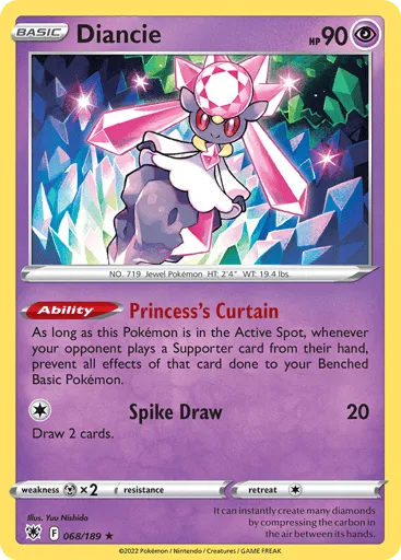 Diancie 068/189 Astral Radiance