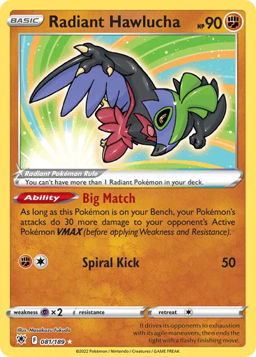 Radiant Hawlucha 081/189 Astral Radiance
