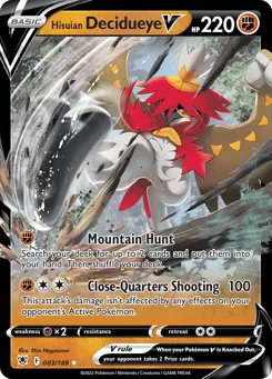 Hisuian Decidueye V 083/189 Astral Radiance