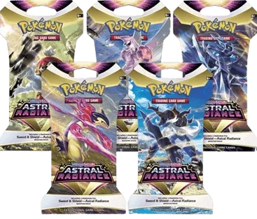 Astral Radiance Sleeved Booster Pack Art Bundle (Set of 5)