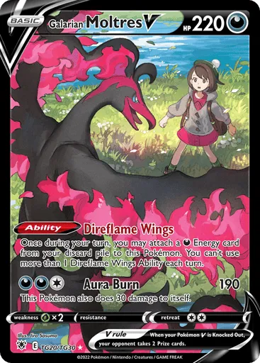 Galarian Moltres V TG20/TG30 Astral Radiance Trainer Gallery