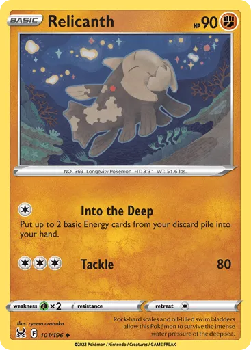 Relicanth 101/196 Lost Origin