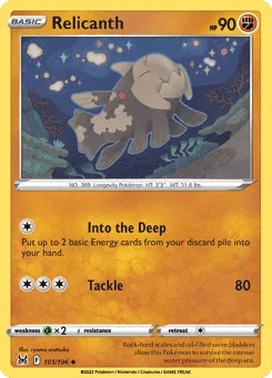 Relicanth 101/196 Lost Origin