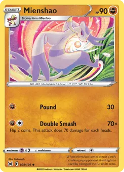 Mienshao 104/196 Lost Origin