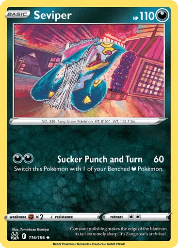 Seviper 116/196 Lost Origin