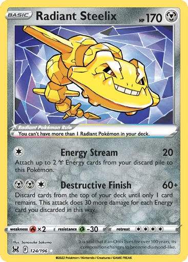Radiant Steelix 124/196 Lost Origin