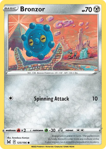 Bronzor 125/196 Lost Origin