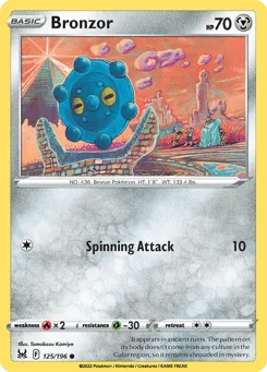 Bronzor 125/196 Lost Origin