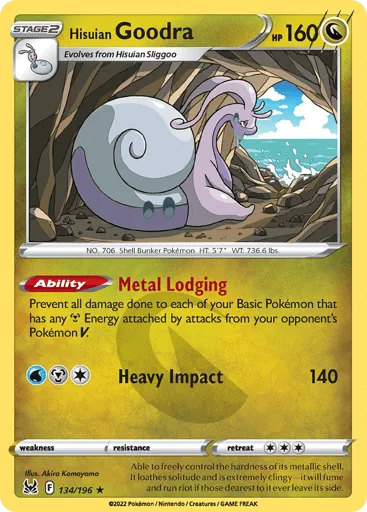 Hisuian Goodra 134/196 Lost Origin