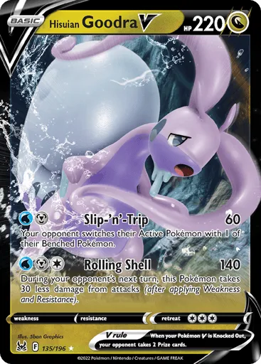 Hisuian Goodra V 135/196 Lost Origin