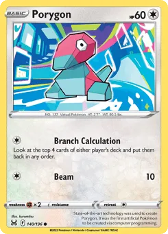 Porygon 140/196 Lost Origin