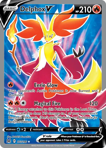 Delphox V 173/196 Lost Origin