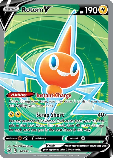 Rotom V 176/196 Lost Origin