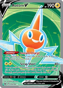 Rotom V 176/196 Lost Origin