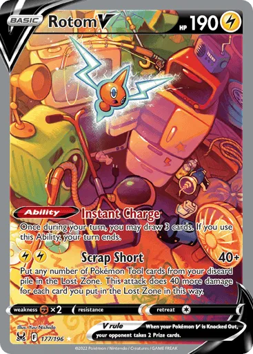 Rotom V 177/196 Lost Origin