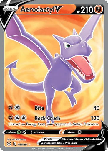 Aerodactyl V 179/196 Lost Origin
