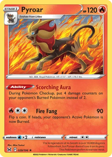 Pyroar 029/196 Lost Origin