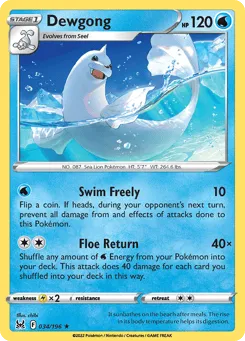 Dewgong 034/196 Lost Origin