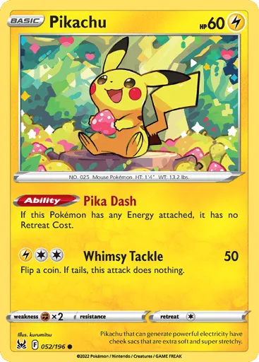 Pikachu 052/196 Lost Origin