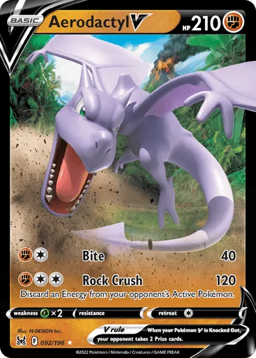 Aerodactyl V 092/196 Lost Origin