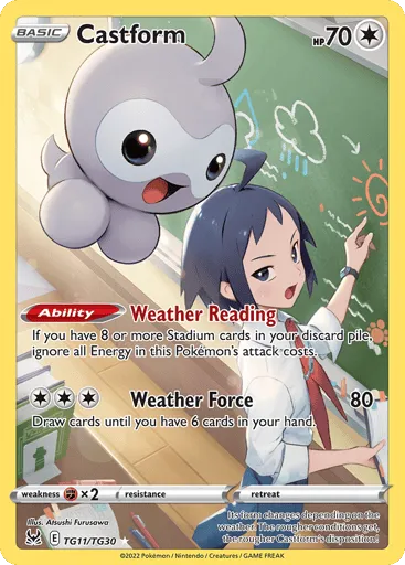 Castform TG11/TG30 Lost Origin Trainer Gallery