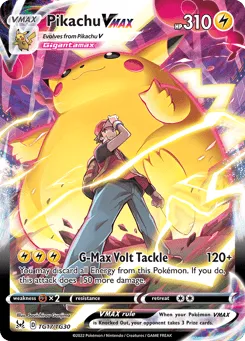 Pikachu VMAX TG17/TG30 Lost Origin Trainer Gallery