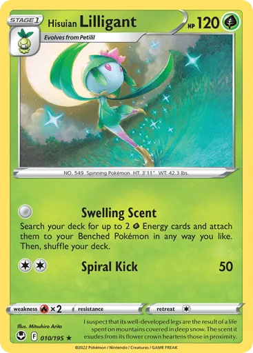 Hisuian Lilligant 010/195 Silver Tempest