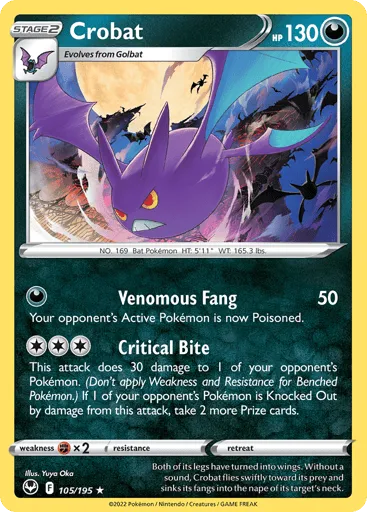 Crobat 105/195 Silver Tempest
