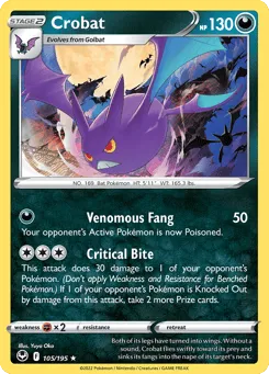 Crobat 105/195 Silver Tempest