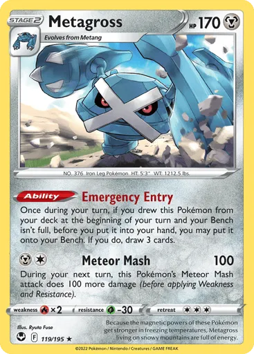 Metagross 119/195 Silver Tempest