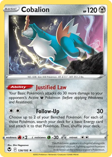 Cobalion 126/195 Silver Tempest