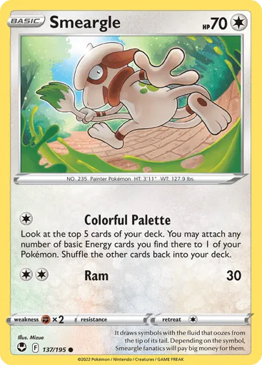 Smeargle 137/195 Silver Tempest