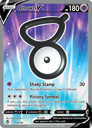 Unown V 176/195 Silver Tempest