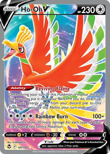 Ho-Oh V 187/195 Silver Tempest