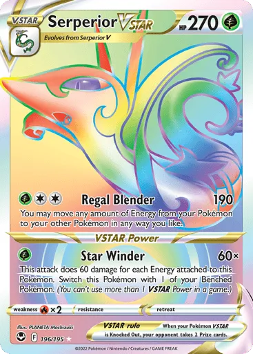 Serperior VSTAR 196/195 Silver Tempest