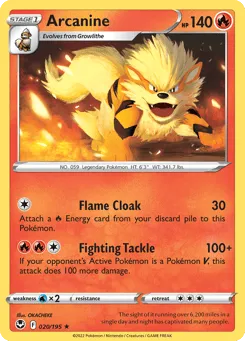 Arcanine 020/195 Silver Tempest